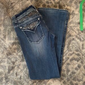 Miss Me Dark Blue Boot Cut Jeans